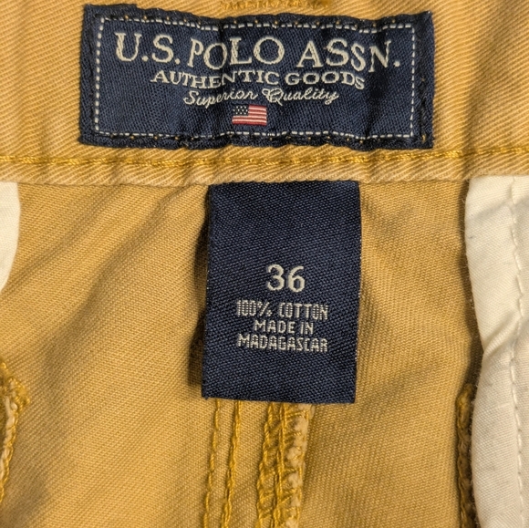 🍁U.S. Polo Assn. Players Edition Mens Baggy Cargo Shorts Size 36 Y2K - Picture 8 of 12